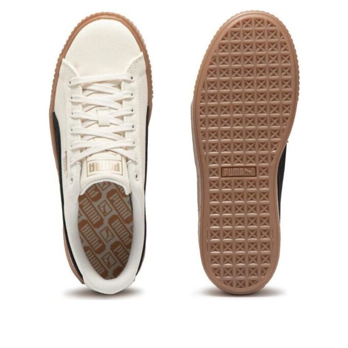 (WMNS) Basket Platform Canvas “Beige Black”