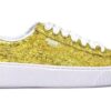 (WMNS) Basket Platform Glitter “Gold”