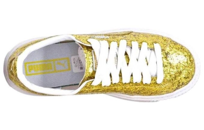 (WMNS) Basket Platform Glitter “Gold”
