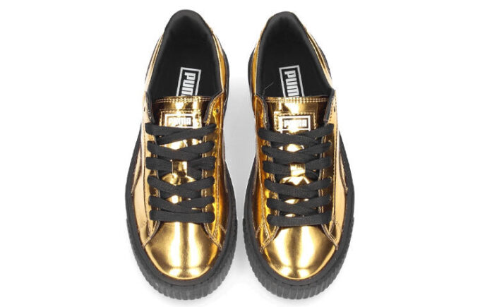 (WMNS) Basket Platform “Metallic Gold”