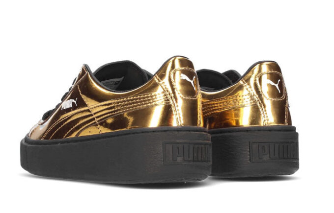 (WMNS) Basket Platform “Metallic Gold”