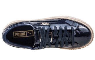 (WMNS) Basket Platform Patent Marshmallow “Black”