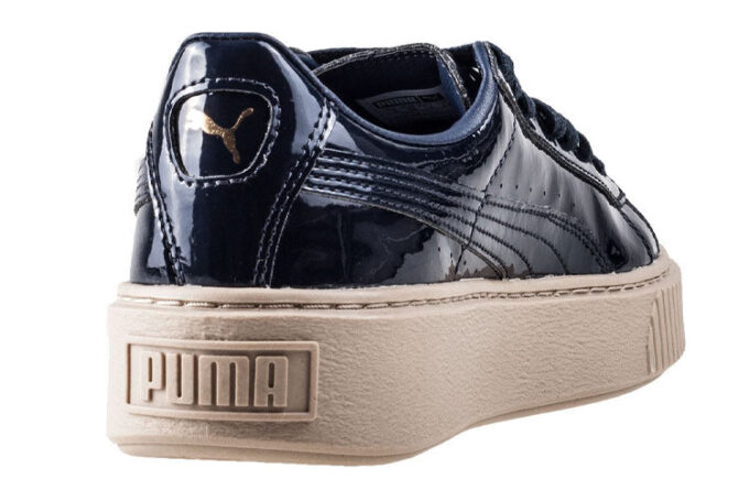 (WMNS) Basket Platform Patent Marshmallow “Black”