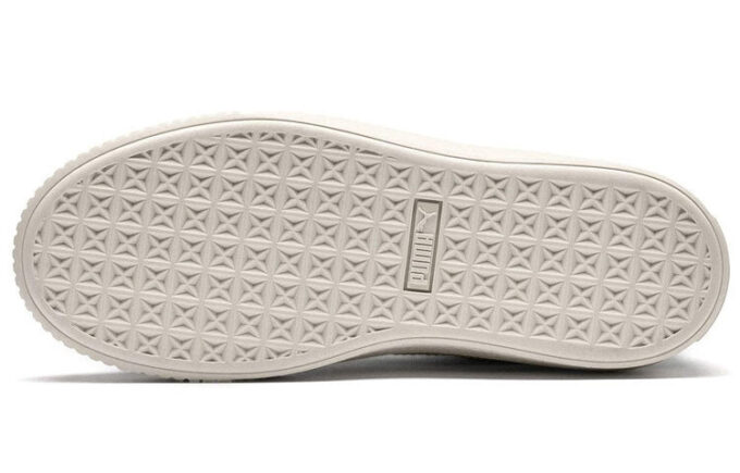 (WMNS) Basket Platform Scallop Sneakers Green/White