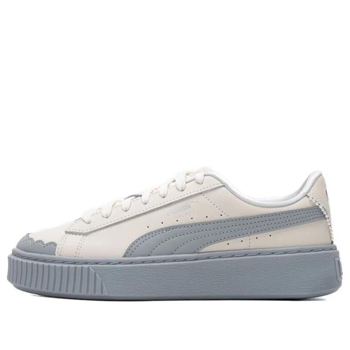 (WMNS) Basket Platform Shoes “Pearl White Blue”