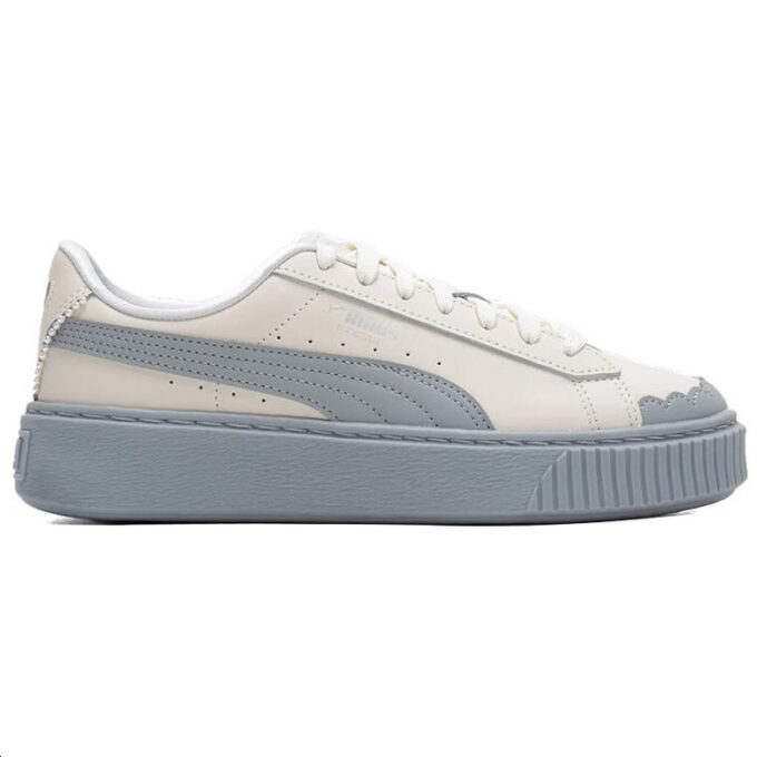 (WMNS) Basket Platform Shoes “Pearl White Blue”