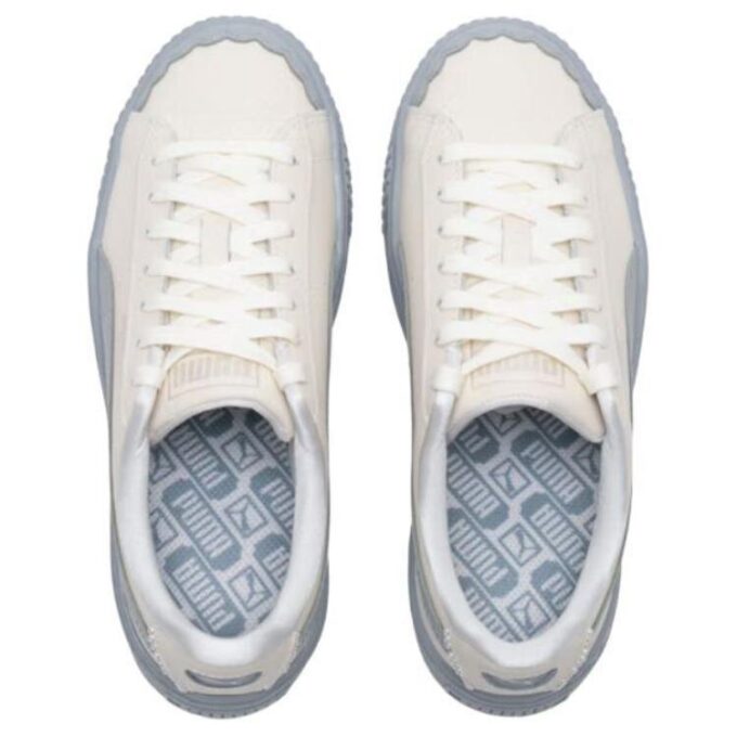 (WMNS) Basket Platform Shoes “Pearl White Blue”