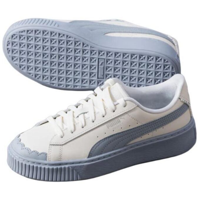 (WMNS) Basket Platform Shoes “Pearl White Blue”