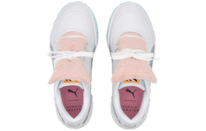 (WMNS) Cali Fur x Sophia Webster “White Pink”