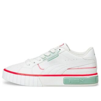 (WMNS) Cali Star Lights Platform Shoes White/Green/Orange