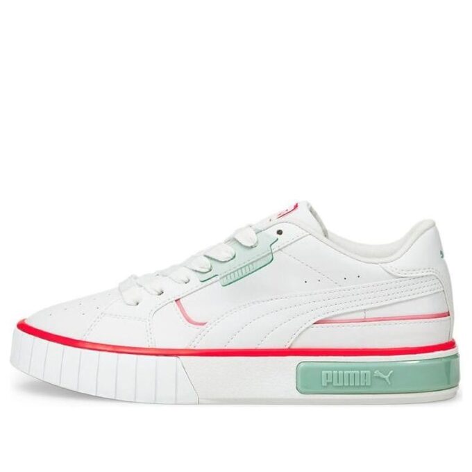 (WMNS) Cali Star Lights Platform Shoes White/Green/Orange