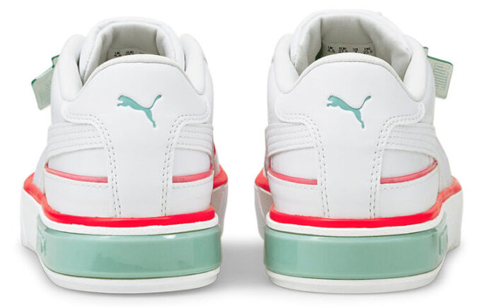 (WMNS) Cali Star Lights Platform Shoes White/Green/Orange