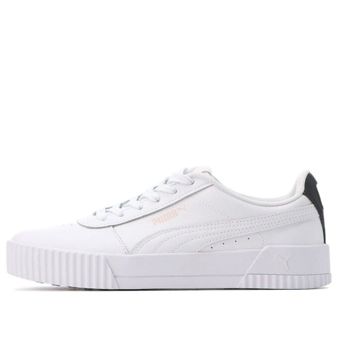 (WMNS) Carina Leather “White Black Rosewater”