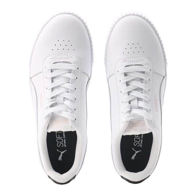(WMNS) Carina Leather “White Black Rosewater”