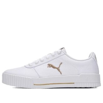 (WMNS) Carina Summer Cat Leisure Board Shoes White/Golden