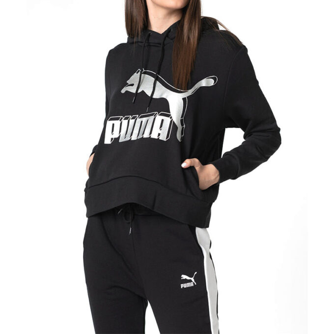 (WMNS) Casual Sports Black Hoodie