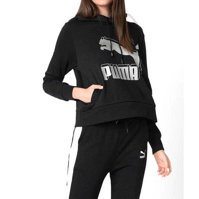 (WMNS) Casual Sports Black Hoodie