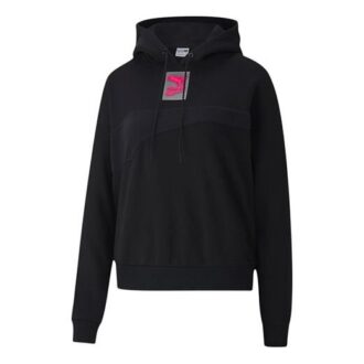 (WMNS) Casual Sports Long Sleeves Stay Warm Hoodie Black (WMNS) Casual Sports Long Sleeves Stay Warm Hoodie Black