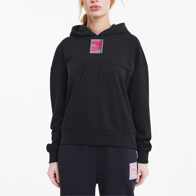 (WMNS) Casual Sports Long Sleeves Stay Warm Hoodie Black