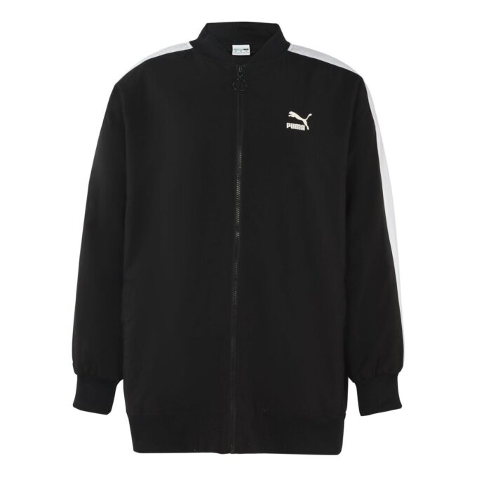 (WMNS) Classics Bomber Logo Printing Jacket Black