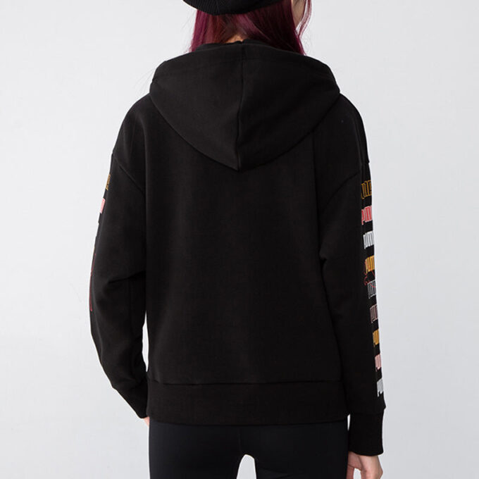 (WMNS) Classics Graphics Hoodie “Black”