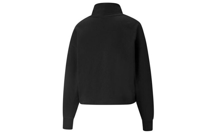 (WMNS) Classics Logo Embroidery Swea Black