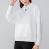 (WMNS) Classics Logo Graphics Hoodie “White”