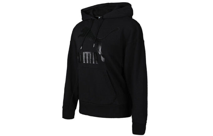 (WMNS) Classics Logo Hoodie “Black”