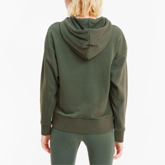 (WMNS) Classics Logo Hoodie “Olive Green White”