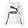 (WMNS) Classics Logo Hoodie “White Black”