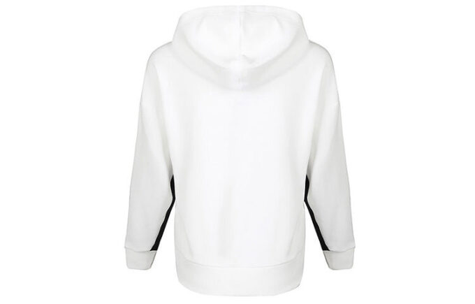 (WMNS) Classics Logo Hoodie “White Black”