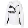 (WMNS) Classics Logo Hoodie “White Black”
