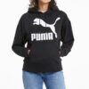 (WMNS) Classics Logo Printing Hoodie Black