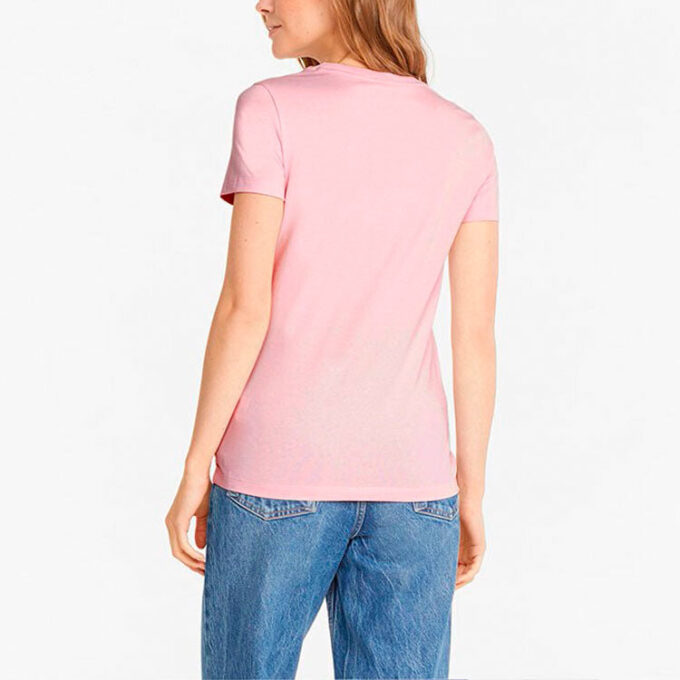 (WMNS) Classics Logo Tee Big Logo Printing Sports Short Sleeve Pink