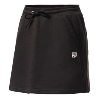 (WMNS) Classics T7 Skirt Athleisure Casual Sports Drawstring Black