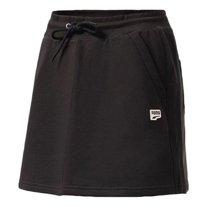 (WMNS) Classics T7 Skirt Athleisure Casual Sports Drawstring Black