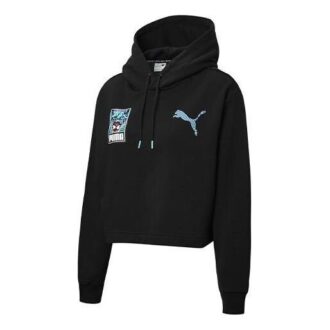 (WMNS) Claw Pack Logo Hoodie “Black Blue White” (WMNS) Claw Pack Logo Hoodie “Black Blue White”