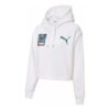 (WMNS) Claw Pack Logo Hoodie “White Blue”