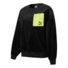 (WMNS) Contrasting Colors Zipper Pocket Sports Round Neck Pullover “Black”