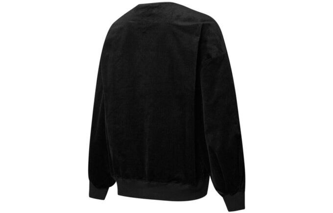 (WMNS) Contrasting Colors Zipper Pocket Sports Round Neck Pullover “Black”