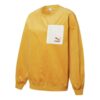 (WMNS) Contrasting Colors Zipper Pocket Sports Round Neck Pullover “Yellow”