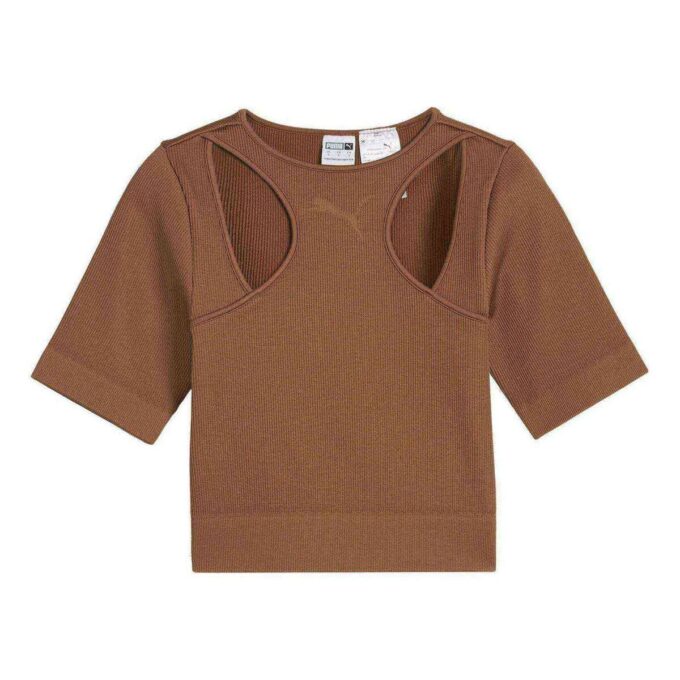 (WMNS) Dare To Muted Motion T-Shirt “Brown”