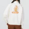 (WMNS) Das Cc Graphic Half-Zip Crew “White”