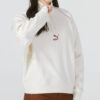 (WMNS) Das Cc Graphic Half-Zip Crew “White”