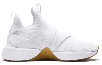 (WMNS) Defy Varsity Mid “White Metallic Gold”