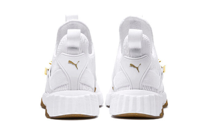 (WMNS) Defy Varsity Mid “White Metallic Gold”