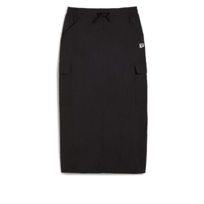 (WMNS) DOWNTOWN Cargo Midi Skirt “Black”