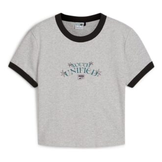 (WMNS) DOWNTOWN Graphic Baby T-shirt “Grey”