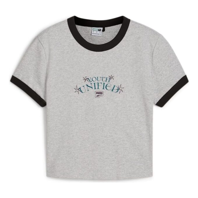 (WMNS) DOWNTOWN Graphic Baby T-shirt “Grey”