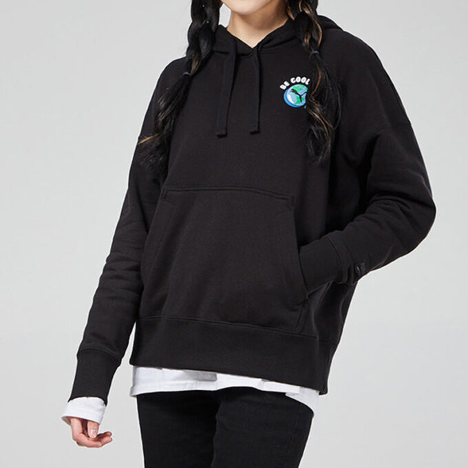 (WMNS) Downtown Graphic Hoodie “Black Blue Pink”